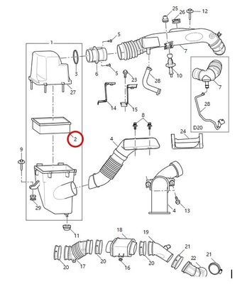 MAXUS G10/G20/D20 c00111578 Φίλτρο αέρα αυτοκινήτου για κινητήρα